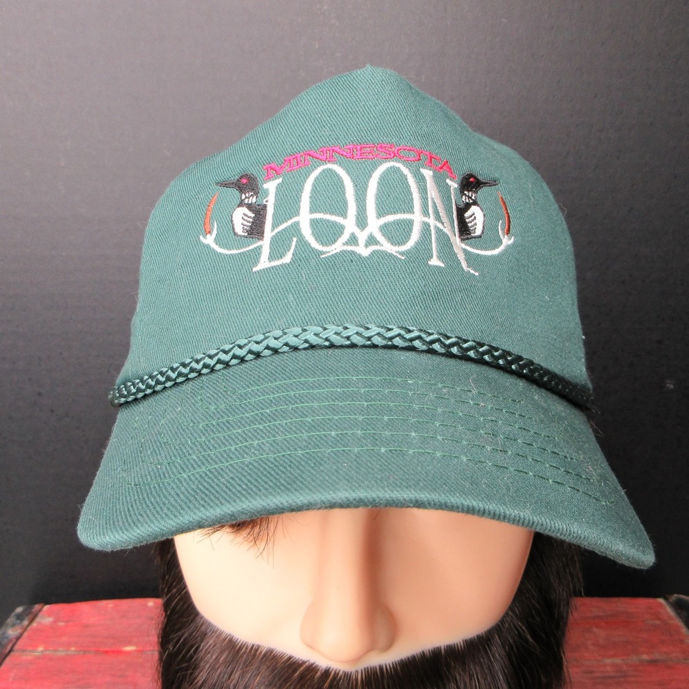 Minnesota Loon Baseball Cap Green Loving & Associates Snapback Hat OSFA